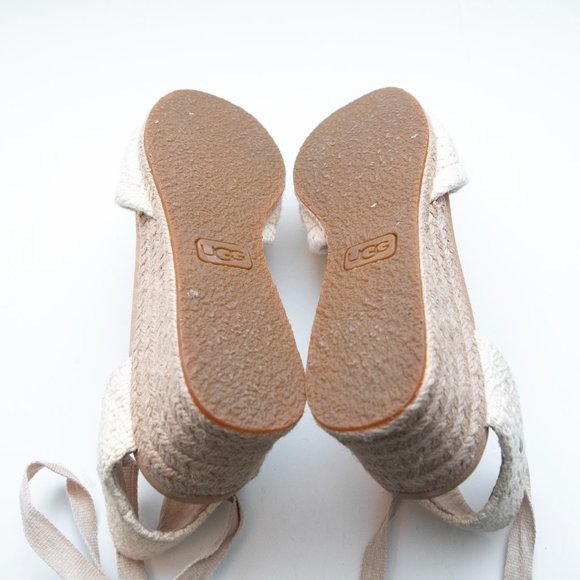 UGG Ivory Espadrille Sandals - Picture 8 of 8